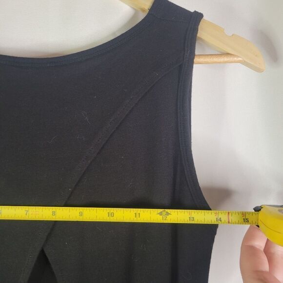 Crossback Viscose Jersey Waterfall Tank - Picture 8 of 11